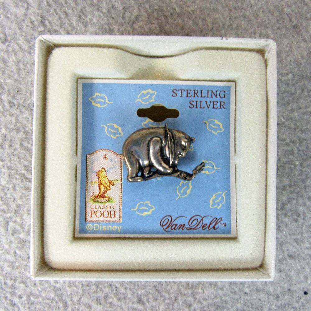 Vintage Sterling Silver Pin Winnie the Pooh